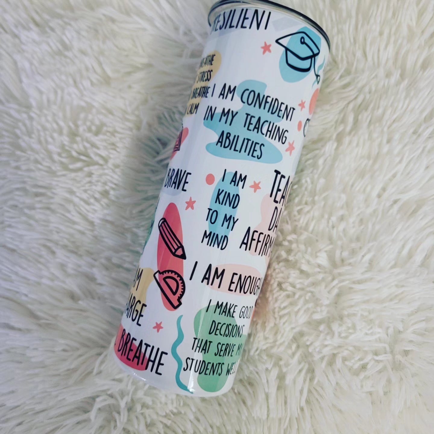 Teacher Affirmations Tumbler