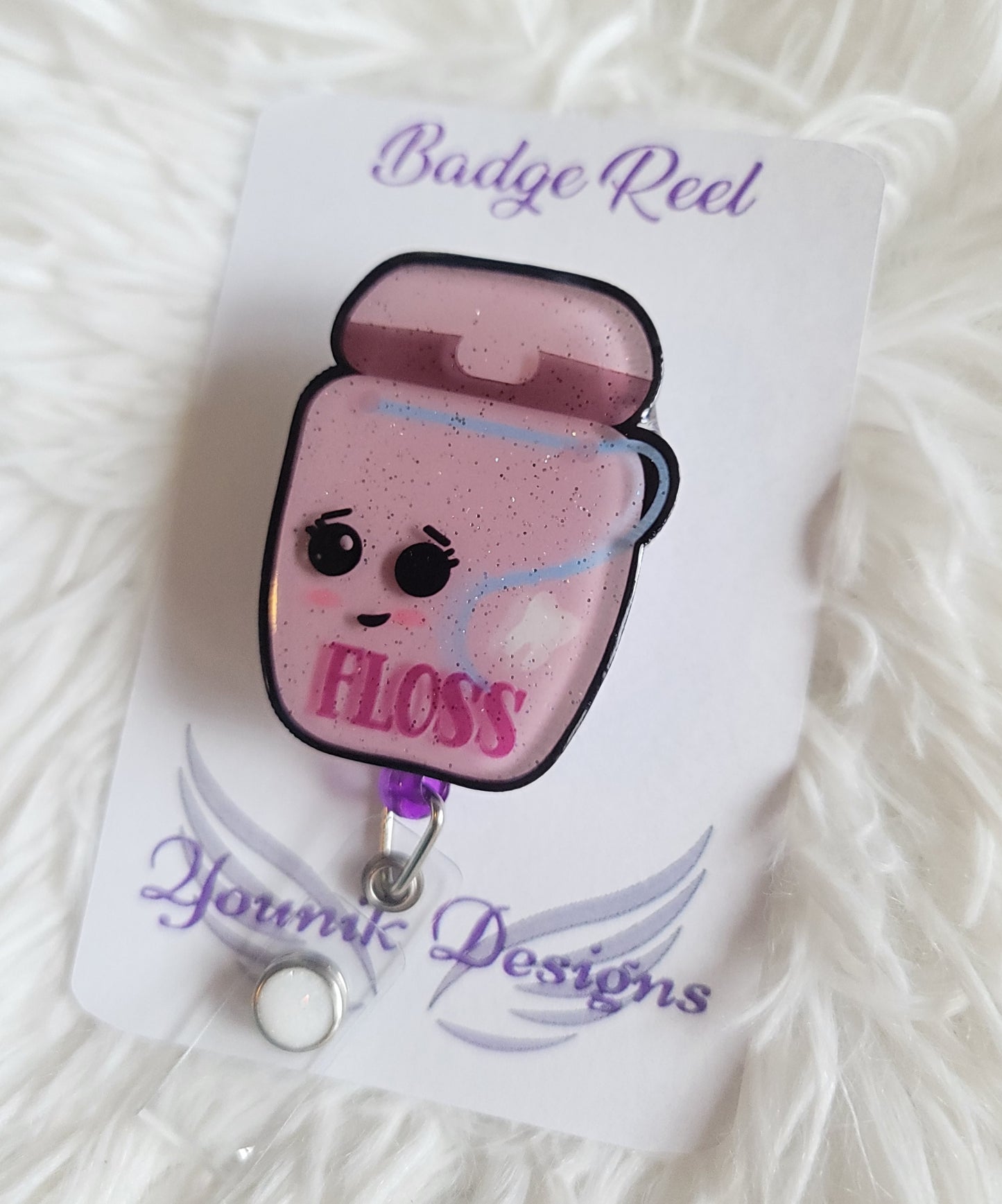 Floss Badge Reel or Lanyard