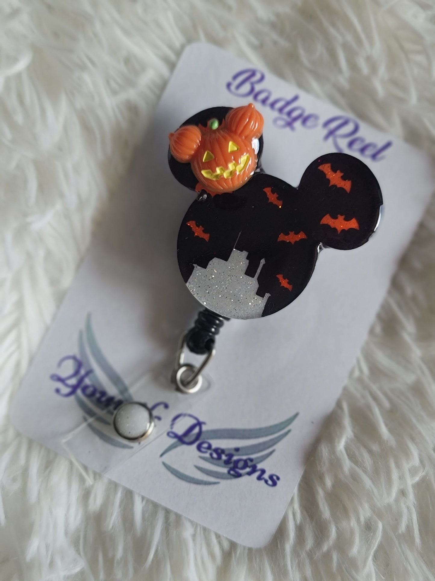 Halloween Pumpkin Badge Reel
