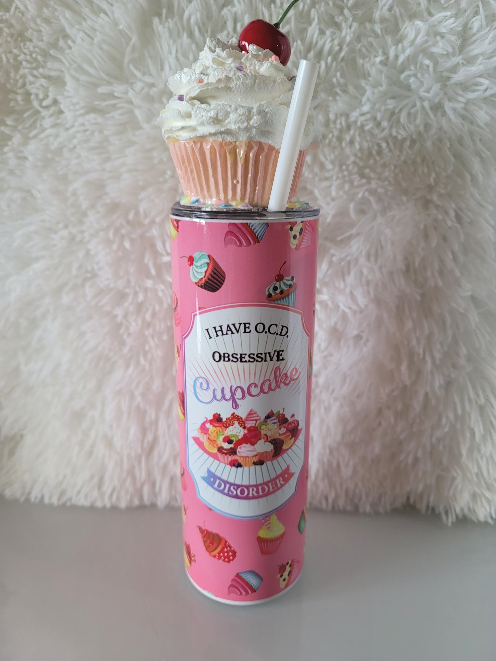 Candy Frosting Topper Tumbler, Sublimation Tumbler