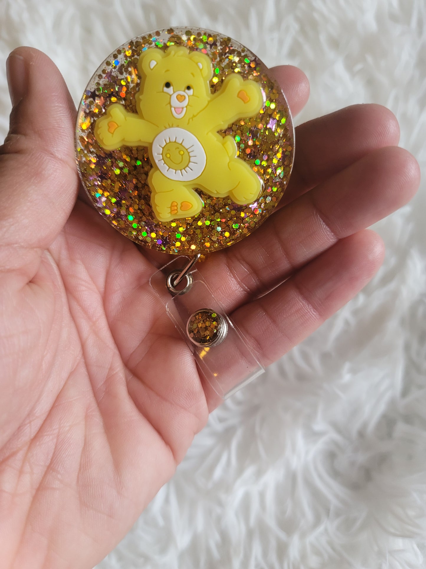 C Bear Badge Reel or Lanyard