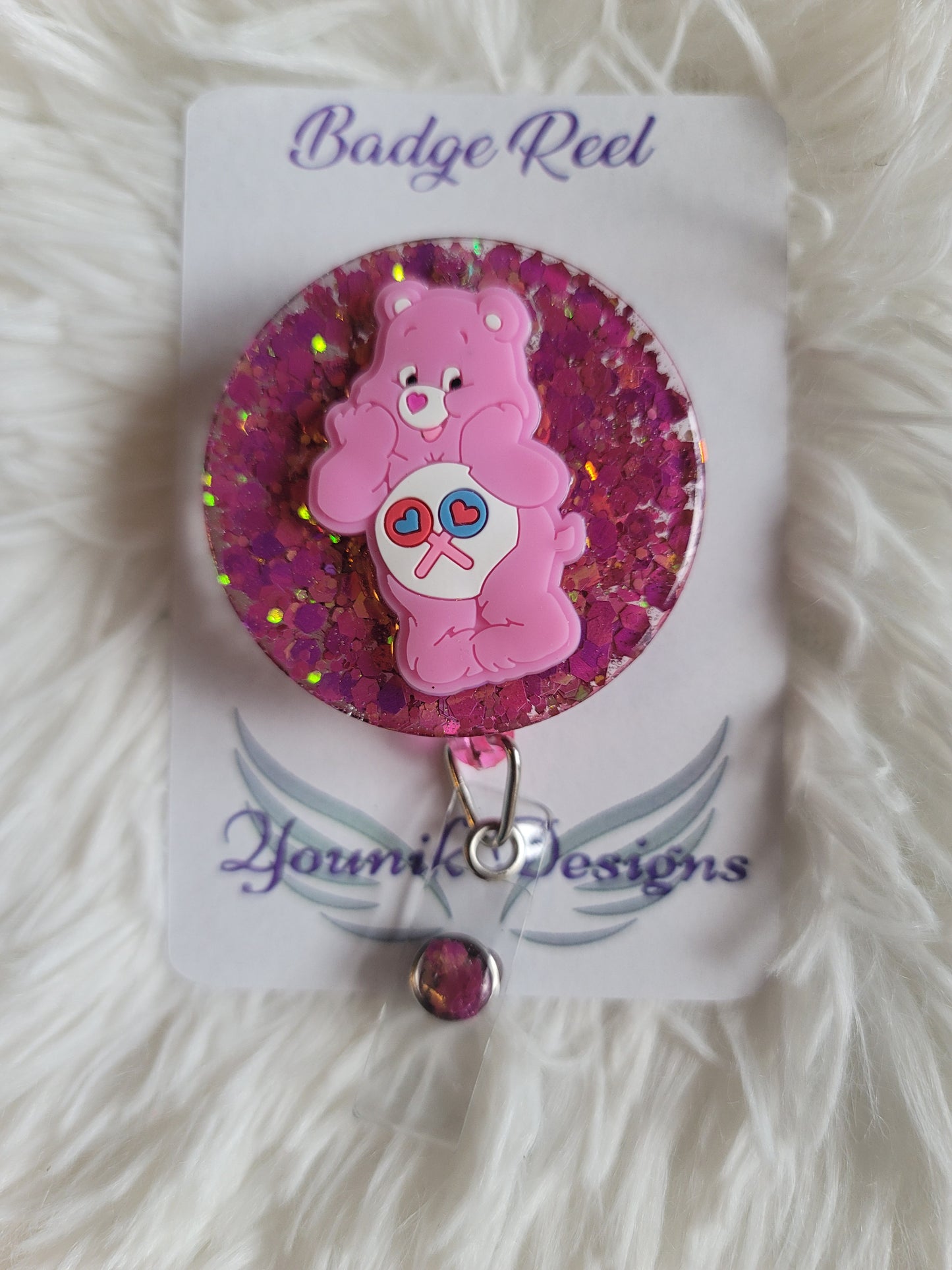 C Bear Badge Reel or Lanyard