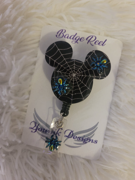 Halloween Spiderweb Badge Reel